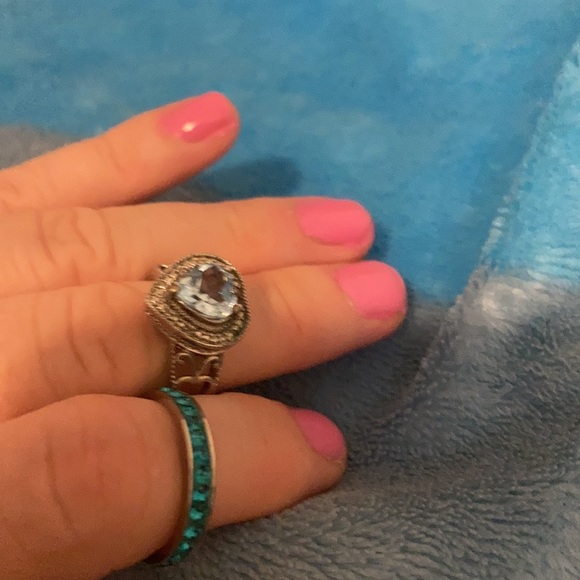 Heart blue 7 Karis ring/ blue band ring - Picture 10 of 10